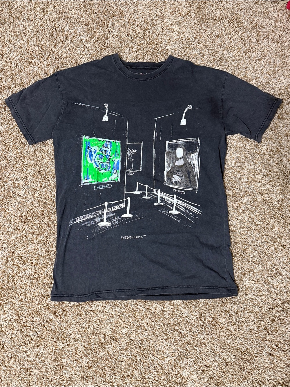 Degenerate Grey Men’s Graphic Tee - Size Medium